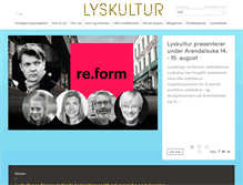 Tablet Screenshot of lyskultur.no
